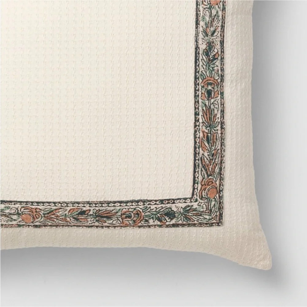 Oversized Square Border Pattern Pillow - Threshold with Studio McGee